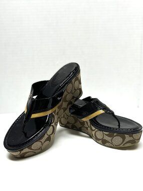 Coach wedges in size 8